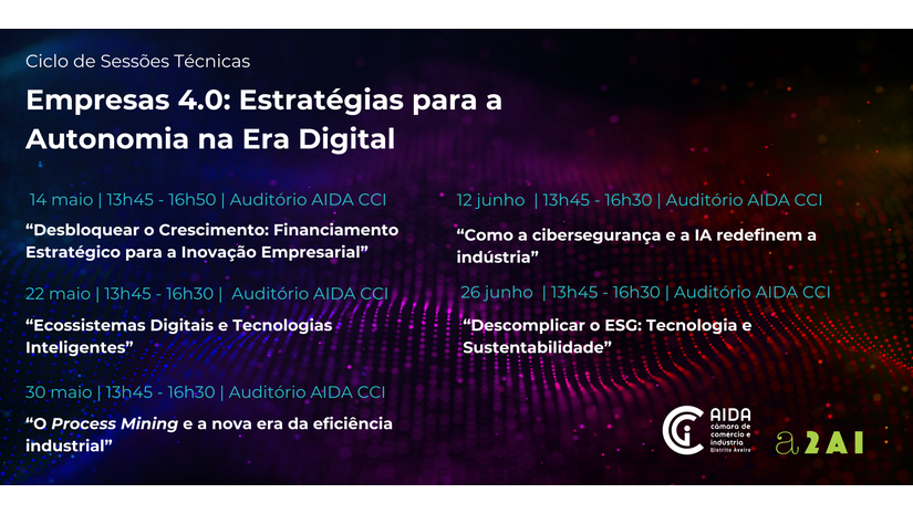 Ciclo Sessões Técnicas “Empresas 4.0 Estratégias para a Autonomia na Era Digital” | Technical Sessions Cycle “Companies 4.0: Strategies for Autonomy in the Digital Age”